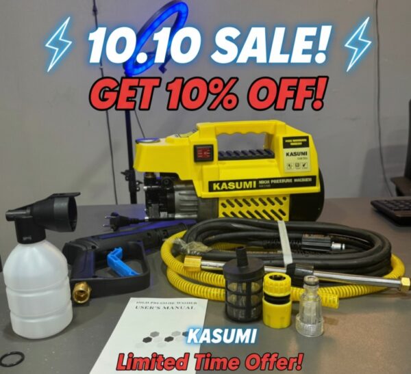 Kasumi 210 bar High-Pressure Washer – Powerful Washer Jet for  Solar, Car, Bike, &  AC