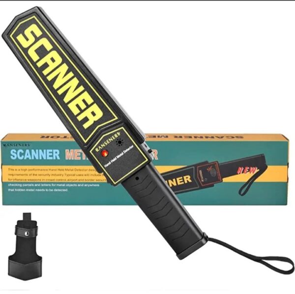 Garrett Super Scanner Hand Held Metal Detector – High Sensitivity Security Scanner with Battery
