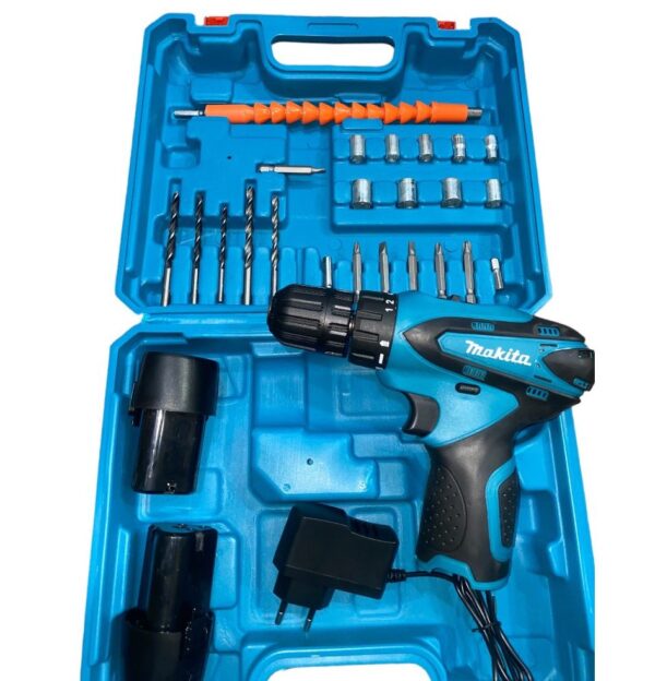 Makita-12V Cordless Screwdriver Drill – Dual Battery | Copper Winding | Full Accessory Kit