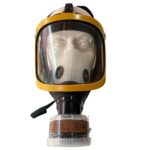 Silicone Full Face Gas Mask with Single Filter – Reusable Respirator with Wide Vision & Silicone Seal