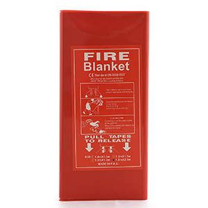 Fire Blanket Hard Plastic Box – Fire Emergency Safety for Home, Office, or Car