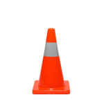 Folding Reflective Traffic Cone – 18" & 28" | Compact, Durable Safety Cone with Reflective Strips