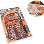 HORUSDY 43PC Flexible Shaft Screwdriver & Socket Set | Gooseneck Driver Tool Kit for Tight Spaces, Auto & DIY Use