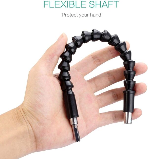 Flexible Extension Drill Shaft | Magnetic Screwdriver Bit Holder | Bendable Drill Extension Tool