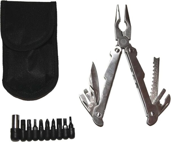 25-in-1 Stainless Steel Multi-Tool: Pliers, Screwdriver & Knife Set for Camping, DIY & Everyday Carry