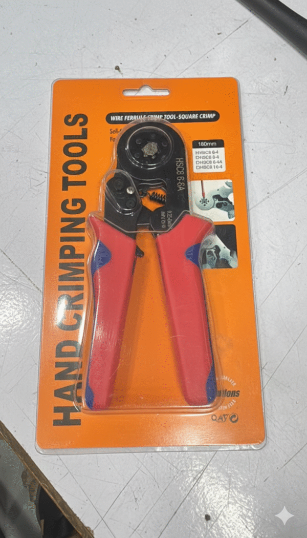 Self-Adjusting Ferrule Crimper - Square Crimp Wire Tool