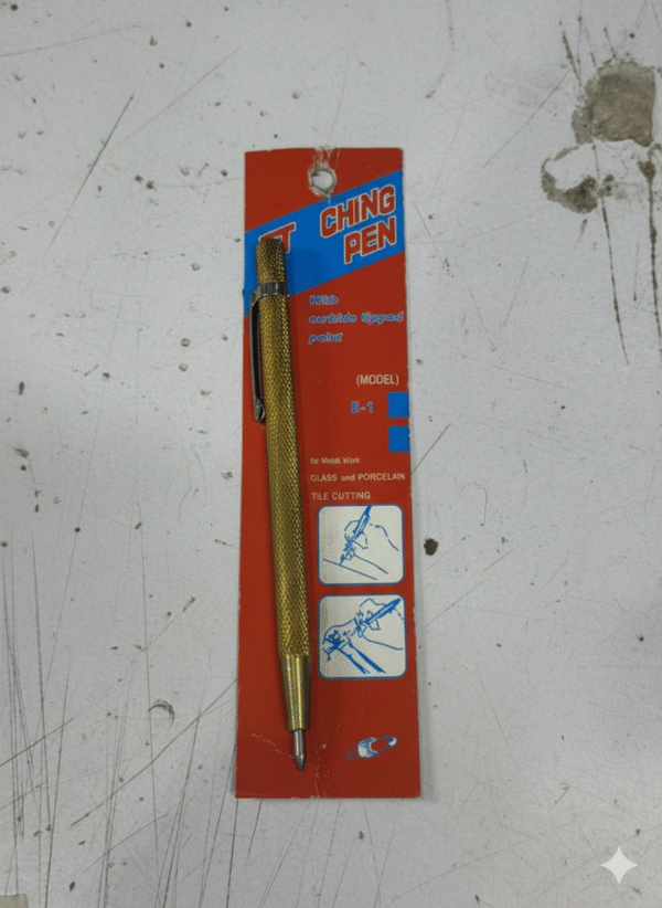 Carbide Tipped Scriber - Metal, Glass & Tile Etching Pen (Model E-1) | Marking Tool