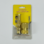 Brass High-Pressure Direct Spray Nozzle with Hose Connector