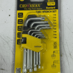 Crownman Torx Wrench Set - T10-T50 Star Key | CRV Steel | 9-Piece Tool Kit