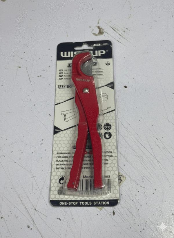 WISEUP PVC Pipe Cutter - Heavy Duty Ratchet Plumbing Tool