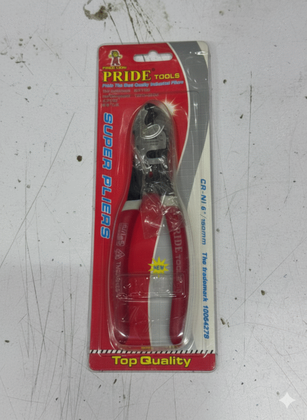 PRIDE TOOLS Diagonal Cutting Pliers - 6" CR-Ni Side Cutter