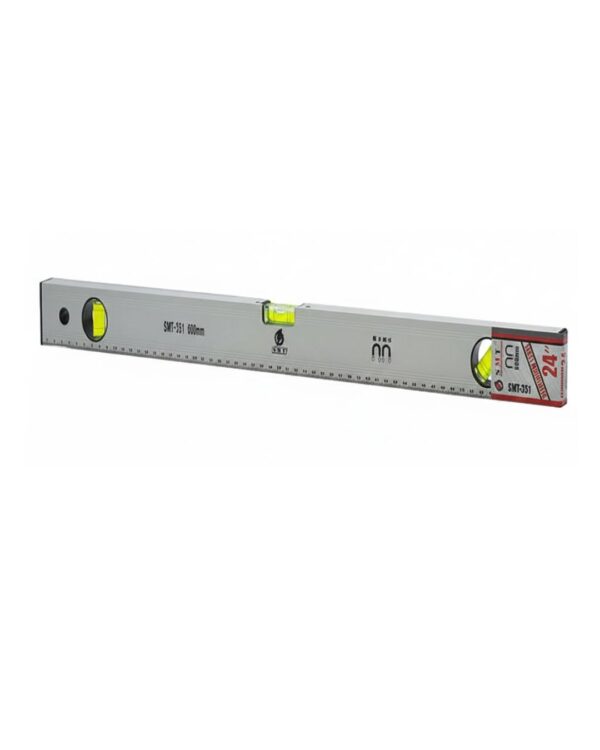 SMT 352 18-Inch Magnetic Spirit Level Bubble Ruler – 3 Bubble Vials for Precision Measuring