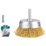 TAC33031 75mm Wire Cup Brush with Shank for Drill & Grinder | Rust Removal & Surface Cleaning Tool