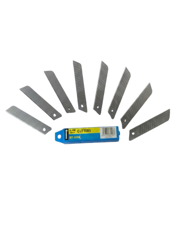 Berent 10-Piece Utility Cutter Blades – 18mm Sharp Paper & Cardboard Cutting Blades