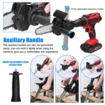 4″ Electric Drill to Chainsaw Conversion Tool – Drill Attachment for Wood Cutting - Image 3