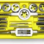 12-Piece Metric Tap & Die Set (M3–M12) – Screw Thread Taps, Dies & Wrenches Hand Tool Kit