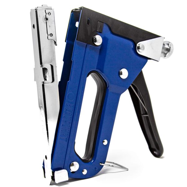 3-in-1 Heavy Duty Staple Gun with 600 Staples – Multi-Function Hand Tacker