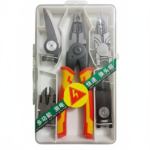 Multifunction 5 in 1 Electrical Pliers Tool Kit – Wire Cutter, Wire Stripper & Crimping Pliers with Insulated Handle