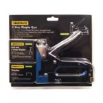 Heavy Duty 3-in-1 Staple Gun Tacker for Canvas & Upholstery with 600 Staples