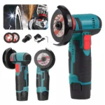 12V Mini Angle Grinder 3″ – Cordless 19500 RPM Power Tool for Cutting & Polishing