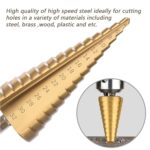 3PCS HSS Step Cone Drill Bit Step Set 4–12/20/32mm Titanium Coated Hole Cutter for Metal Wood Plastic - Image 4