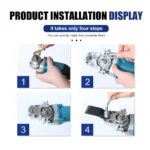 Angle Grinder Conversion Universal Head Adapter M10 Thread | Multi-Function Swing Saw Cutter Polisher Converter Tool - Image 4