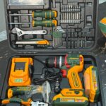 JADEVER 91 Pcs Tools set With 1 Pcs 20V Lithium-ion impact drill JDDT4B91