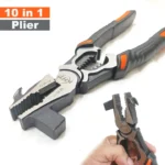 10-in-1 Plas Multifunctional Wire Stripper & Cutter Pliers – Heavy Duty Industrial Tool