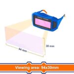 WADFOW Welding Safety Glasses 94 x 30 MM Viewing Area – Protective Welding Goggles - Image 3
