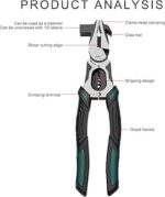 10-in-1 Plas Multifunctional Wire Stripper & Cutter Pliers – Heavy Duty Industrial Tool - Image 5
