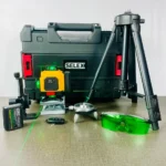 Selex Rechargeable Green Laser Level Kit with Tripod – 2 Batteries | High Precision Self-Leveling Tool