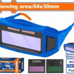 WADFOW Welding Safety Glasses 94 x 30 MM Viewing Area – Protective Welding Goggles