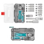 TOTAL TACSD30556 55 Pcs Screwdriver Set – Industrial Cr-V Bit Set with Ratchet Handle & Magnetic Tips - Image 2