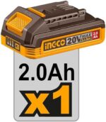 INGCO CDLI205582 20V Brushless Cordless Drill – 55Nm Professional Drill Driver with Battery & Charger - Image 3