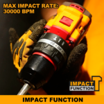 INGCO CIDLI20668 20V Brushless Cordless Impact Drill – 66Nm High Torque Compact Power Tool with Battery & Charger - Image 6