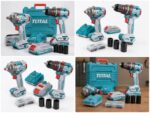 TOTAL TCKLI20275E 20V Brushless Drill & Impact Wrench Combo Kit with 2 Batteries | 400Nm Impact Wrench & 66Nm Drill - Image 2