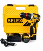 Selex 18V Cordless Drill Machine – Heavy Duty Drill Driver with 2 Li-Ion Batteries & Charger