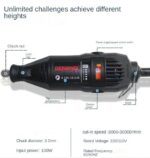 220V 130W Multifunctional Electric Die Grinder – Variable Speed Rotary Tool for Cutting, Grinding & Polishing