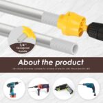PVC Thread Maker Tool for Electric Drill – Pipe Threader Kit with 3 Dies for PVC & Plumbing Work - Image 3