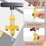 2 in 1 Ceramic & Glass Tile Cutter – Portable Diamond Hand Tool for Professional Tile Cutting