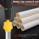 PVC Thread Maker Tool for Electric Drill – Pipe Threader Kit with 3 Dies for PVC & Plumbing Work - Image 4
