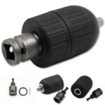2 Pcs Keyless Drill Chuck Adapter – 13mm (1/2”) Heavy Duty Quick Change Power Tool Accessory Set