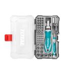 TOTAL TACSD30556 55 Pcs Screwdriver Set – Industrial Cr-V Bit Set with Ratchet Handle & Magnetic Tips - Image 3