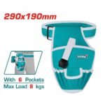 TOTAL THT16P3011 Tool Belt Bag – Heavy Duty 600D Polyester Drill Holder with 6 Pockets - Image 2