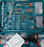 TOTAL THKTHP11652 165 Pcs Professional Tool Set with 20V Cordless Impact Drill Kit - Image 4