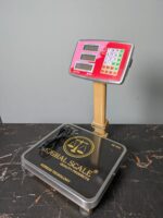 Mughal Scale MS-3034 Digital Price Computing Weighing Scale – 100kg Capacity with Pole Display for Shops & Commercial Use