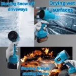 BONAI 88V Cordless Jet Blower – High Power Turbo Air Blower with 2 Batteries & Charger - Image 3
