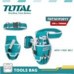 TOTAL THT16P3011 Tool Belt Bag – Heavy Duty 600D Polyester Drill Holder with 6 Pockets