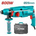 TOTAL Industrial Rotary Hammer 800W TH308268 – SDS Plus 26mm Electric Hammer Drill with Carrying Case