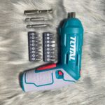 TOTAL 4V Cordless Screwdriver TSDLI0442 – Electric Screwdriver Set with 19 Bits - Image 2